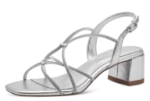 Obrázek z Tamaris 1-28236-42-941 Dámské sandály na podpatku stříbrné 