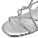 Obrázek z Tamaris 1-28236-42-941 Dámské sandály na podpatku stříbrné 