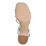 Obrázek z Tamaris 1-28236-42-941 Dámské sandály na podpatku stříbrné 