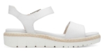 Obrázek z Tamaris 1-28260-42-100 Dámské sandály na klínku bílé 