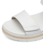 Obrázek z Tamaris 1-28260-42-100 Dámské sandály na klínku bílé 