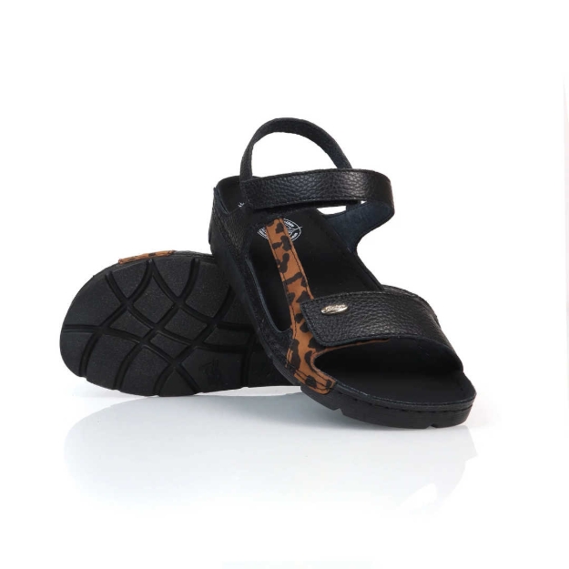 Obrázek z Batz Miri Black-leo Dámské zdravotní sandály 