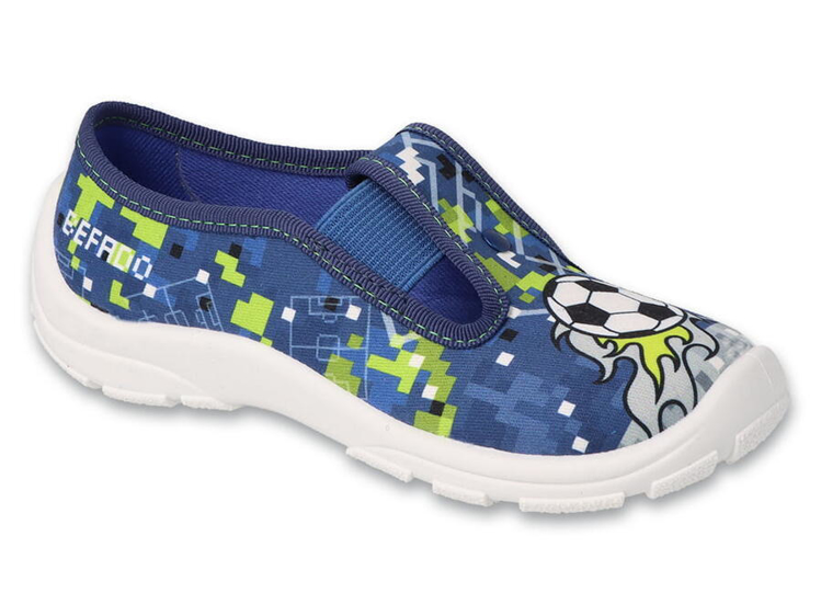 Obrázek z BEFADO 975X191 chlapecké bačkorky modré fotbal 