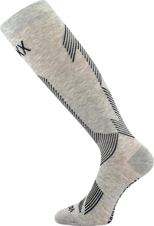 Obrázek z VOXX Podkolenky kompresní bambusové EDICT s ionty stříbra SVĚTLE ŠEDÉ 