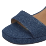 Obrázek z Tamaris 1-28343-44-802 Dámské sandály na podpatku modré 