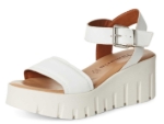 Obrázek z Tamaris 1-28712-42-117 Dámské sandály na klínku bílé 