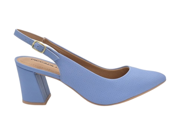 Obrázek z Piccadilly 745145-35 Dámské sandály na podpatku modré 