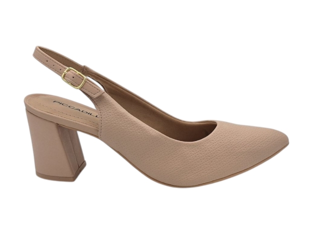 Obrázek z Piccadilly 745145-34 Dámské sandály na podpatku růžové 