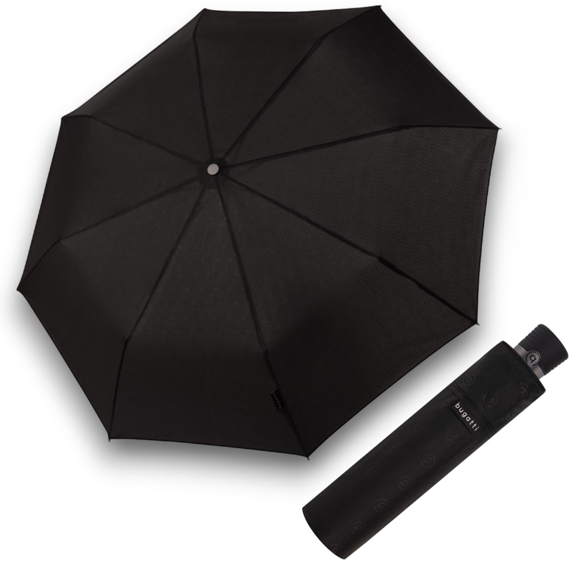 Bugatti heat stamp / pánský skládací deštník černá 726169BU