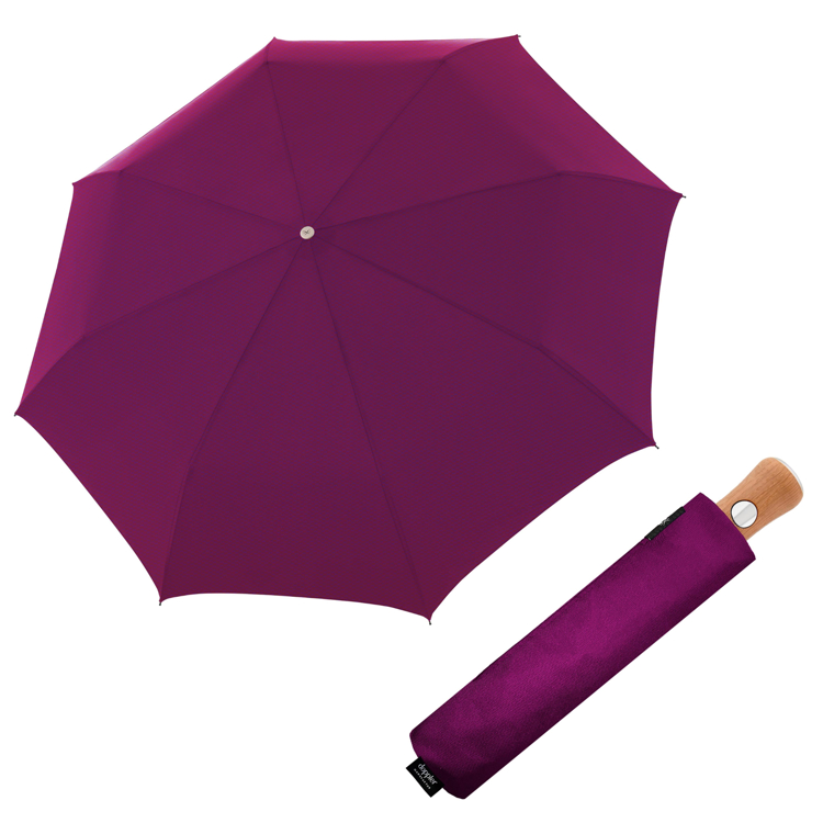 Obrázek z DOPPLER MANUFAKTUR Bellino Nickel matt Oxford - plně automatický luxusní deštník 