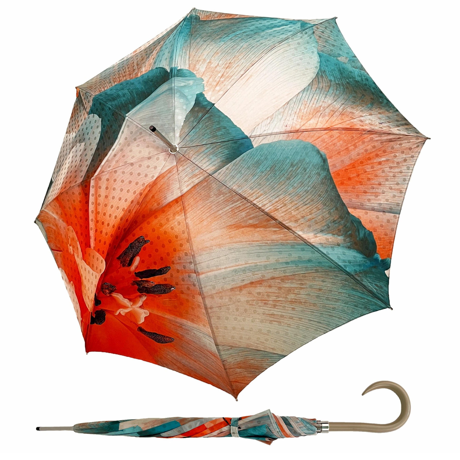 DOPPLER MANUFAKTUR Elegance AC Bohéme ART dámský luxusní deštník s potiskem vícebarevný