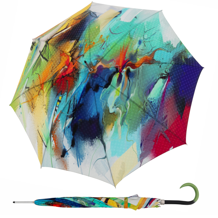Obrázek z DOPPLER MANUFAKTUR Elegance AC Bohéme ART - dámský luxusní deštník s potiskem vícebarevný 
