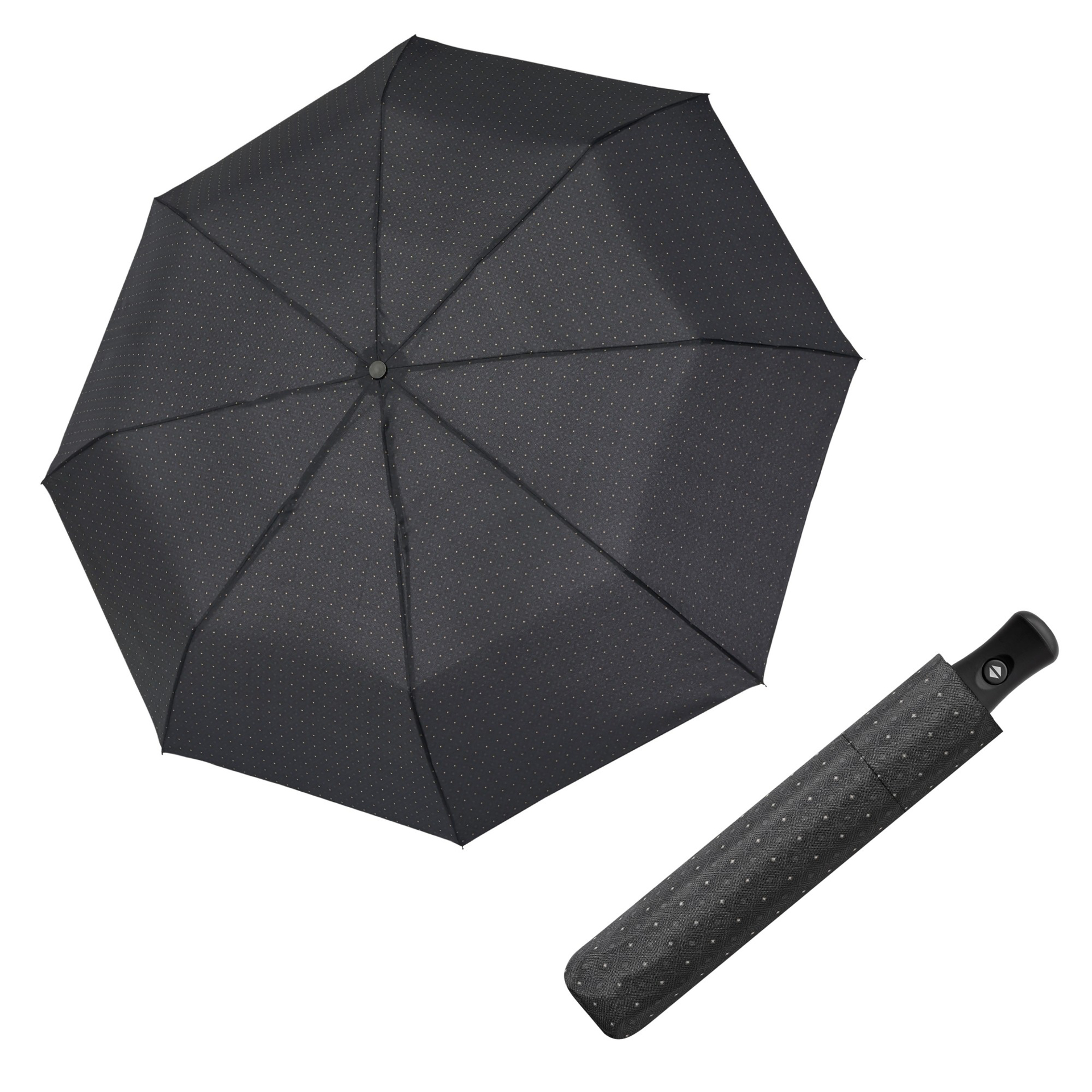 DERBY Hit Magic pánský plně automatický skládací deštník černá 74467P09