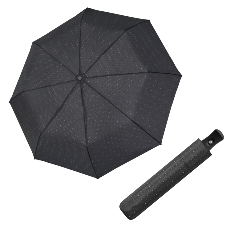 Obrázek z DERBY Hit Magic - pánský plně automatický skládací deštník černá 