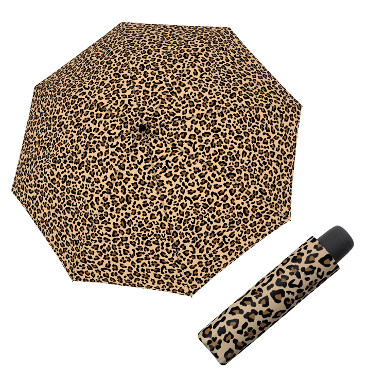 Obrázek z DERBY Hit Mini Leo - dámský skládací deštník hnědá 