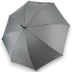 Obrázek z DERBY Hit Long Automatik - dámský holový vystřelovací deštník světle šedá 