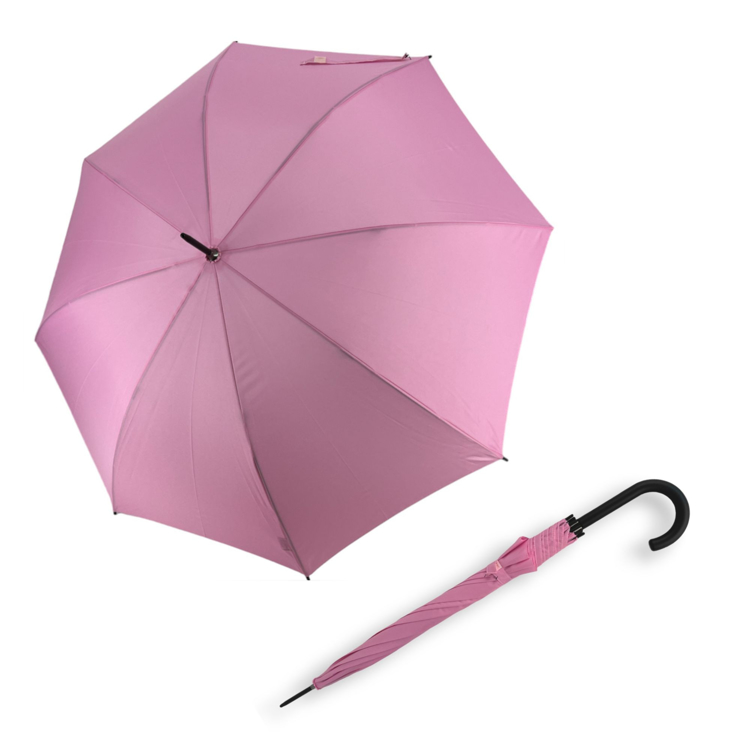 Obrázek z DERBY Hit Long Automatik - dámský holový vystřelovací deštník růžová 
