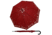 Obrázek z DERBY Lang Hit AC Crystal - dámský holový vystřelovací deštník červená 