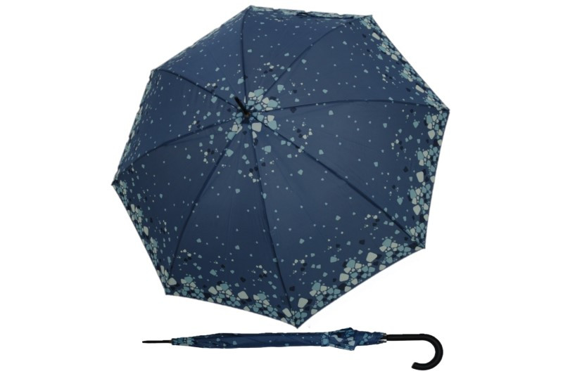 DERBY Lang Hit AC Crystal dámský holový vystřelovací deštník modrá 77265PR01