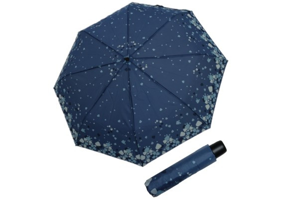 DERBY Hit Mini Crystals dámský skládací deštník modrá 70065PR01