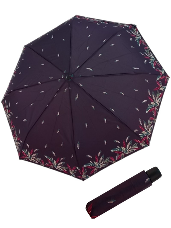 Obrázek z DERBY Hit Mini Florals - dámský skládací deštník fialová 