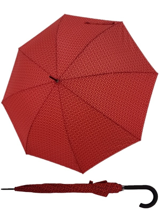 Obrázek z DERBY Hit Lang AC Minimals - dámský holový vystřelovací deštník červená 