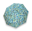 Obrázek z DERBY Hit Mini Moving Lines Blue - dámský skládací deštník zelená 