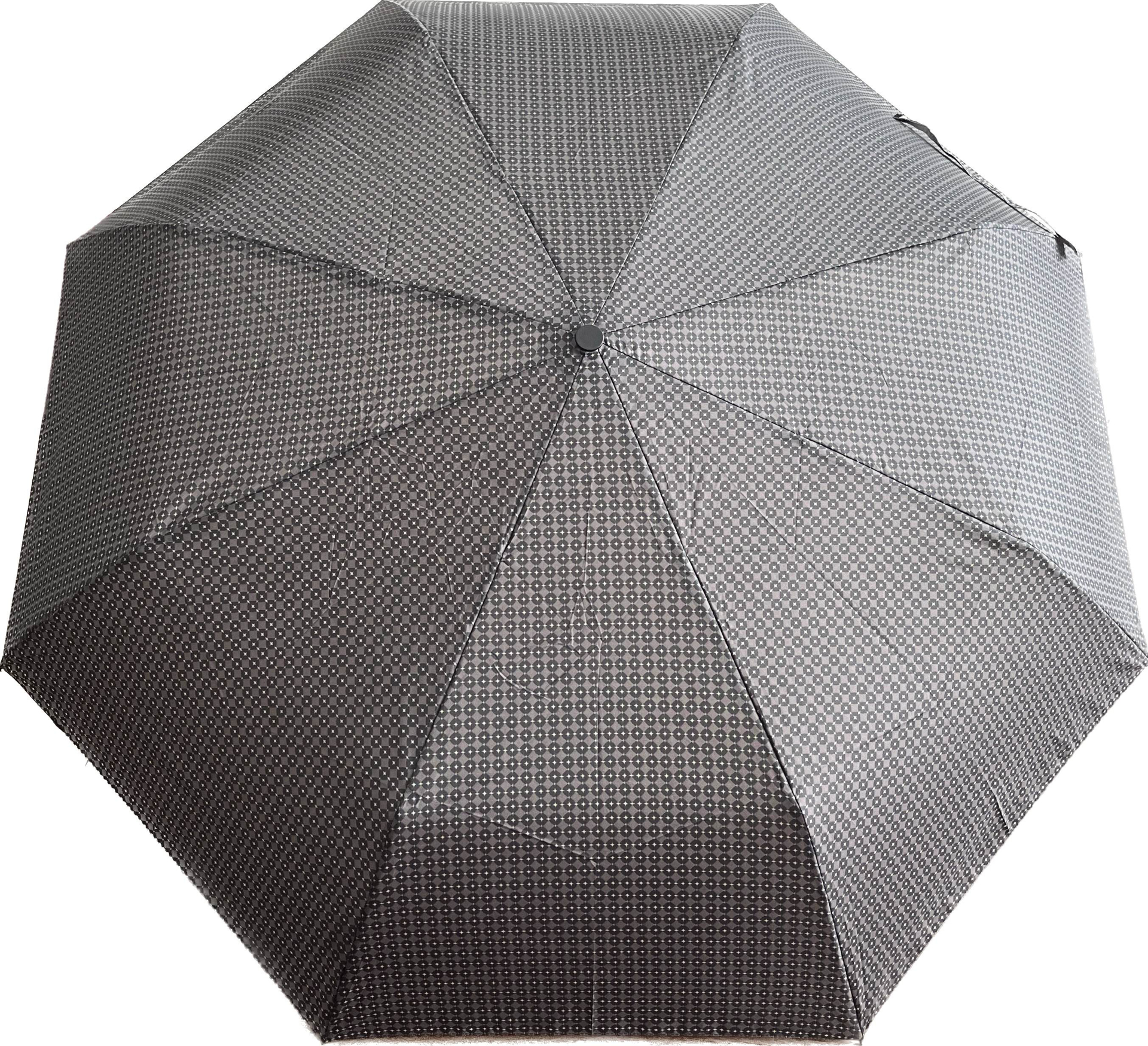 DERBY Hit Mini gents printed / Herren gemustert pánský skládací deštník šedá 70067P04