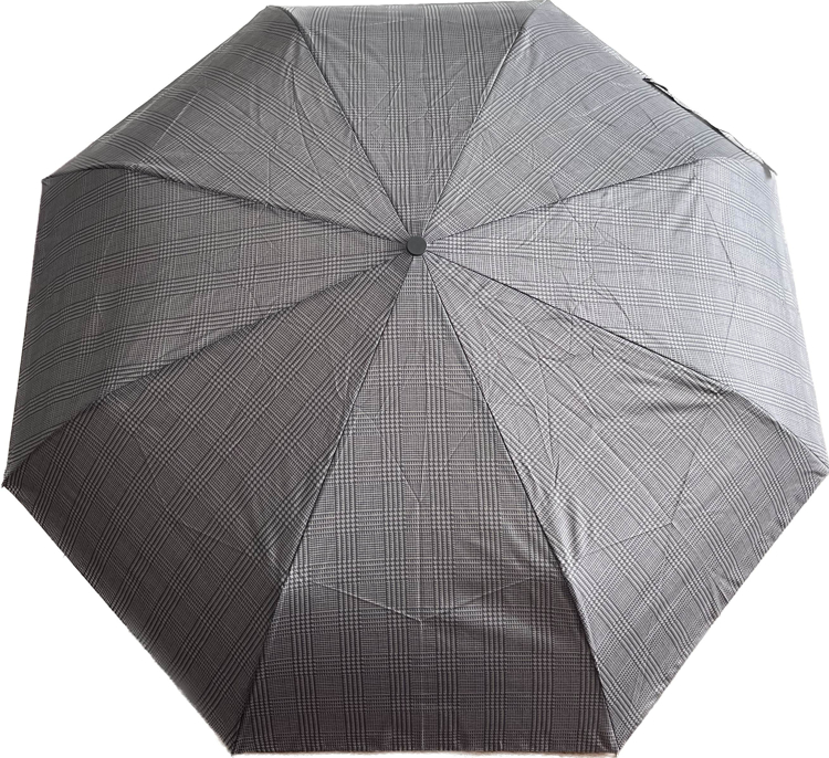Obrázek z DERBY Hit Mini gents printed / Herren gemustert- pánský skládací deštník šedá 