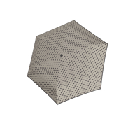 DERBY Hit Mini Flat Dots - dámský skládací deštník šedá
