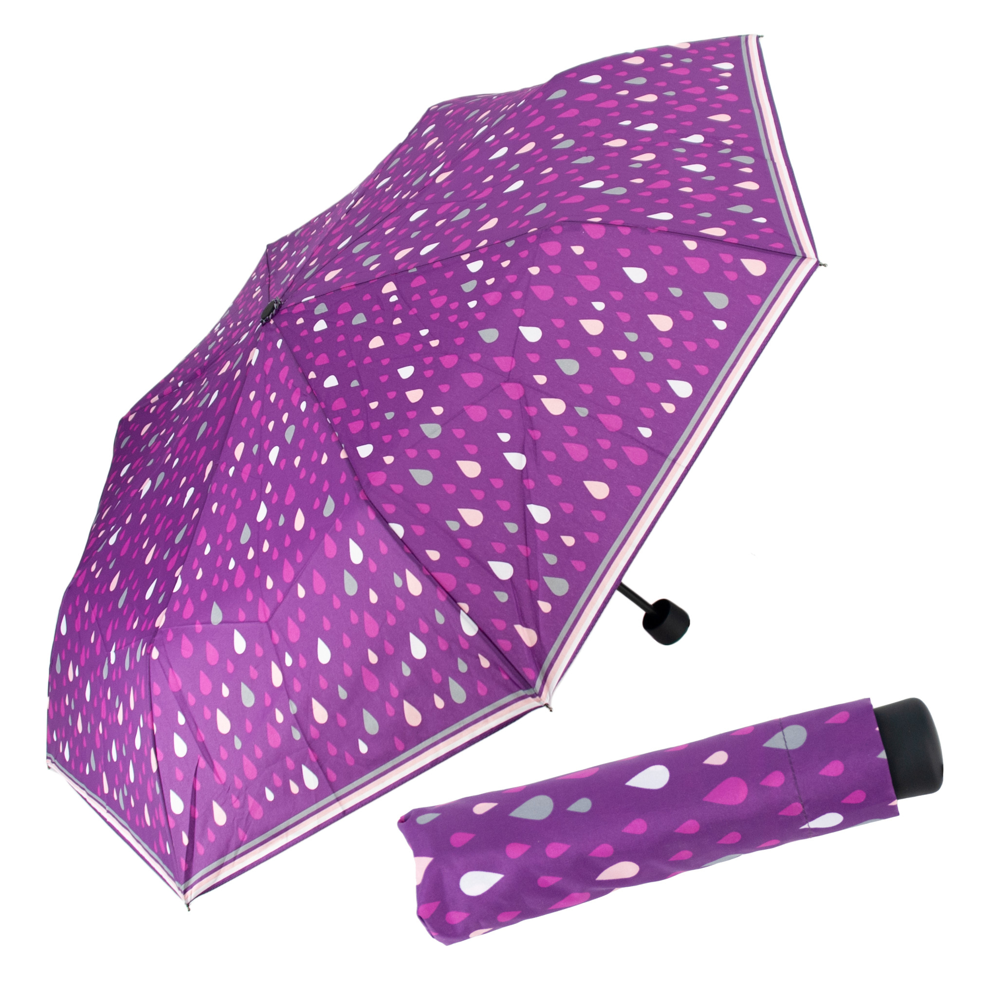 DERBY Mini Trend Gemustert dámský skládací deštník vícebarevný