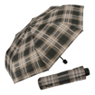 Obrázek z DERBY Hit Mini Check - skládací deštník šedá 