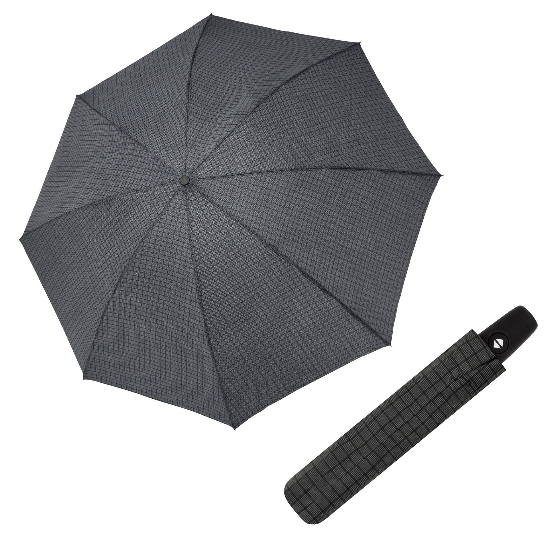 DERBY Hit Magic pánský plně automatický skládací deštník šedá 74467P04