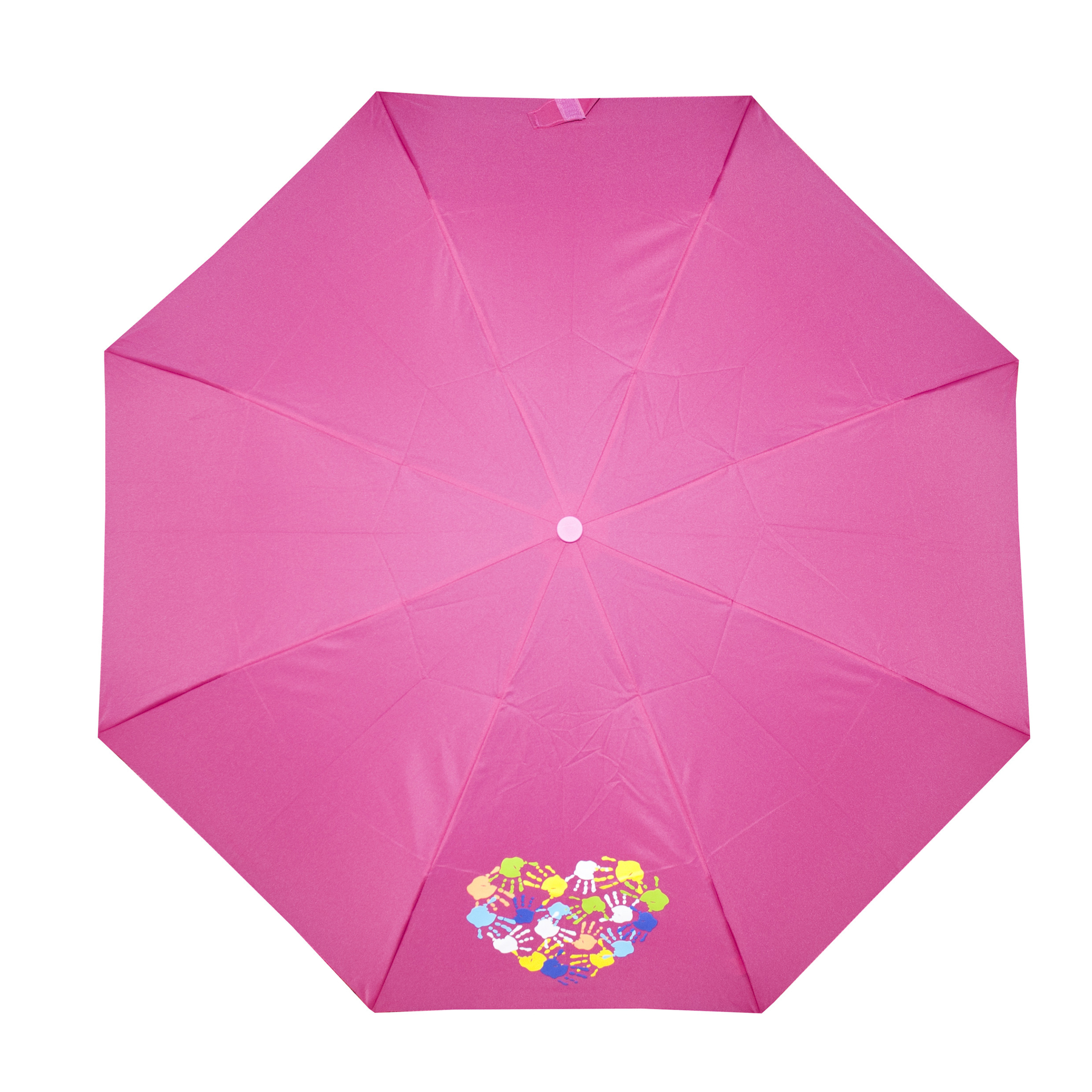 DERBY Mini s potiskem dětský skládací deštník růžová 70830K05