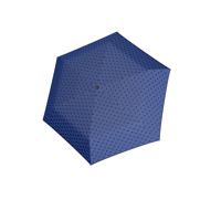 DERBY Hit Mini Flat Dots - dámský skládací deštník modrá