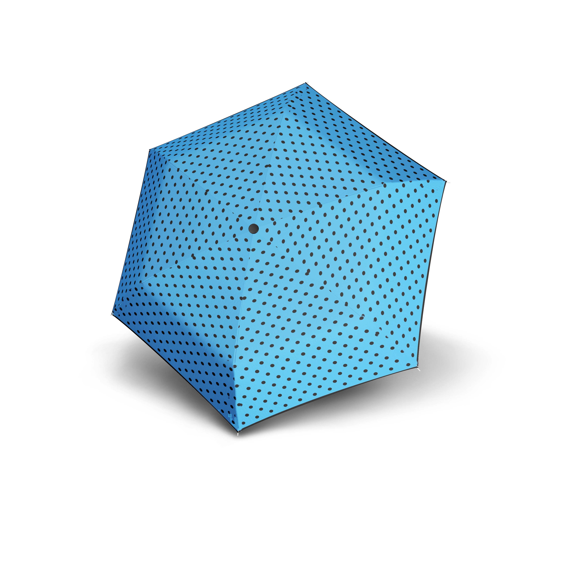 DERBY Kids Mini Dots dětský/dámský skládací deštník modrá 70865D01