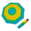 Obrázek z DOPPLER Fiber Mini Happy green - dámský skládací deštník vícebarevný 