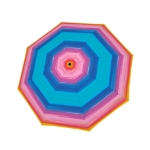 Obrázek z DOPPLER Fiber Flex Long AC Happy pink - dámský holový vystřelovací deštník vícebarevný 