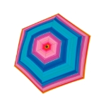 Obrázek z DOPPLER Fiber Havanna Happy pink - dámský skládací deštník vícebarevný 