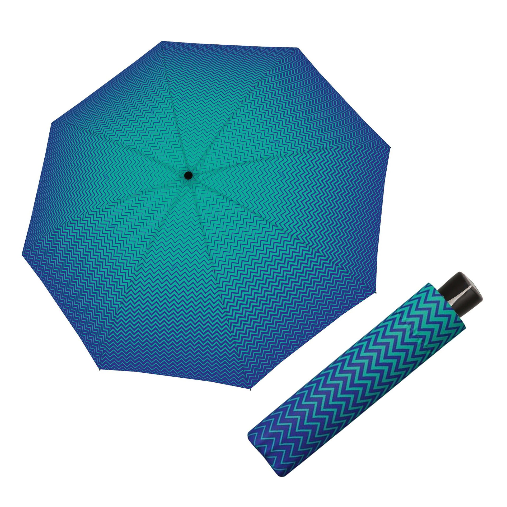 DOPPLER Fiber Mini Strong blue dámský skládací deštník modrá 726465ST01