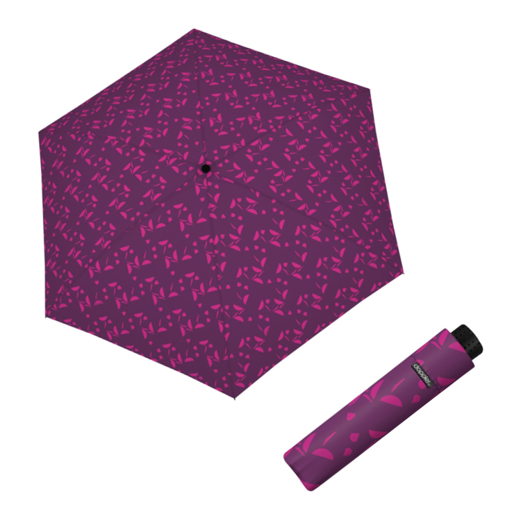 Obrázek z DOPPLER Fiber Havanna Joy red - dámský skládací deštník 