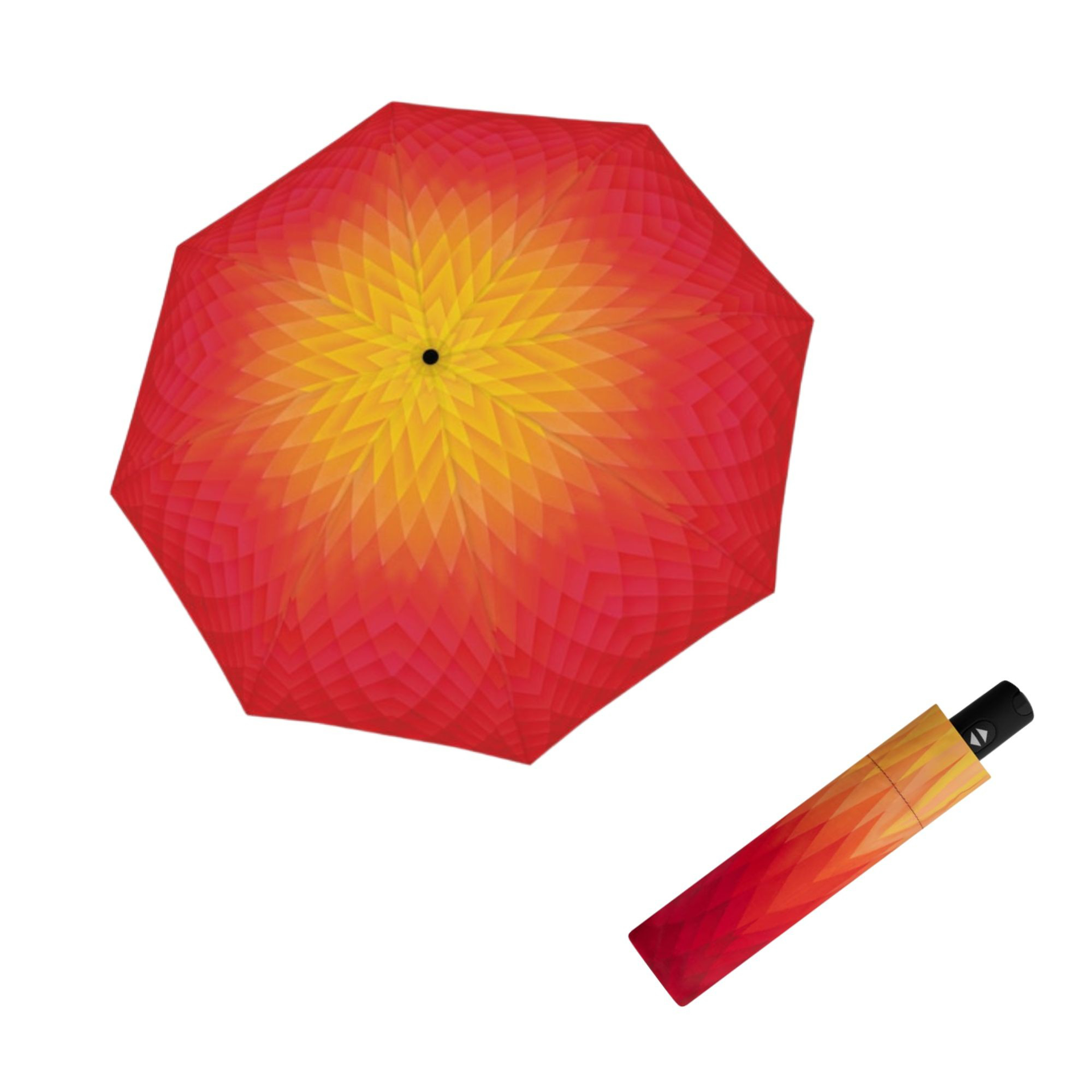 DOPPLER Carbonsteel Magic Fusion red/yellow dámský plně automatický deštník žlutá 744865FU02