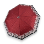 Obrázek z DOPPLER Mini Light Classic berry flowers - dámský skládací deštník červená 