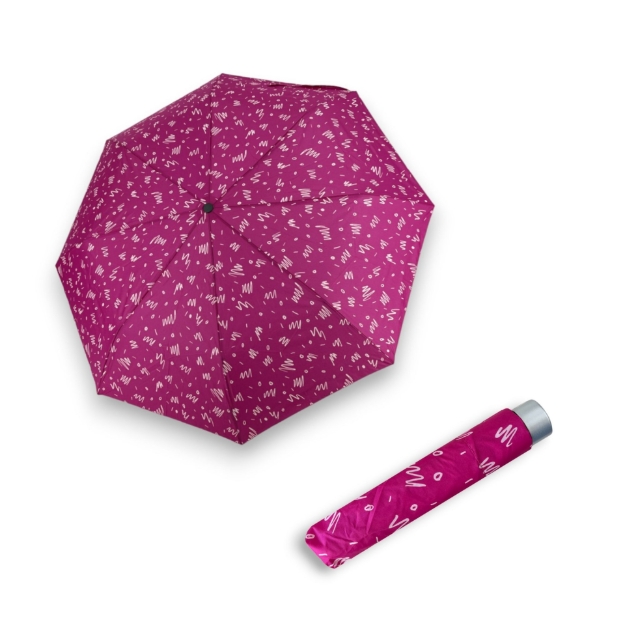 Obrázek z DOPPLER Mini Light Minimally pink - dámský skládací deštník růžová 