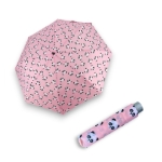 Obrázek z DOPPLER Mini Light Panda Kids - dětský skládací deštník růžová 