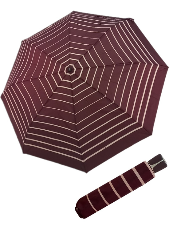 Obrázek z DOPPLER Fiber Mini Timeless - dámský skládací deštník vínová 
