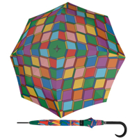 DOPPLER Modern Art Long AC Steps - holový vystřelovací deštník vícebarevný