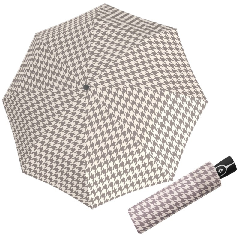 DOPPLER Fiber Magic Denver Beige – dámský plně automatický deštník hnědá 7441465DR01