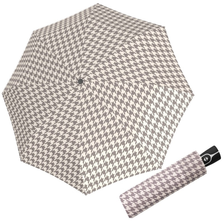 Obrázek z DOPPLER Fiber Magic Denver Beige – dámský plně automatický deštník hnědá 