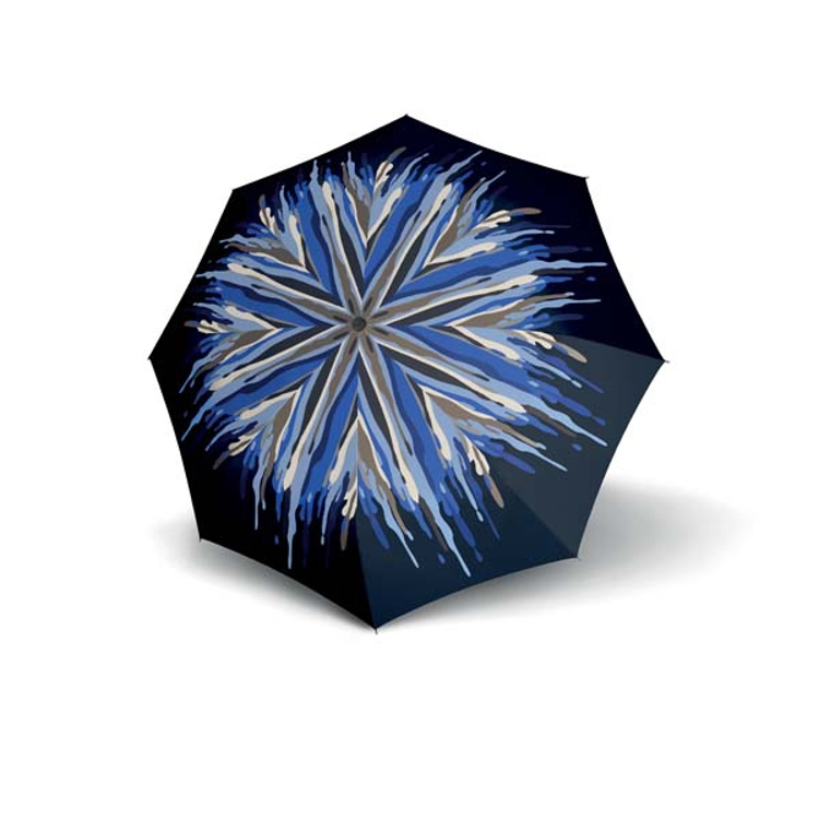 Obrázek z DOPPLER Carbonsteel Long Automatic Coloro - dámský holový vystřelovací deštník modrá 